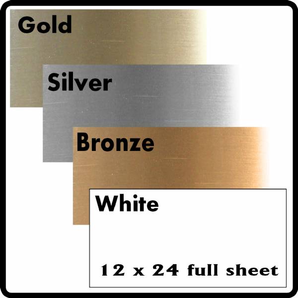 12" x 24" Sheet Sublimation Metal 4 Colors