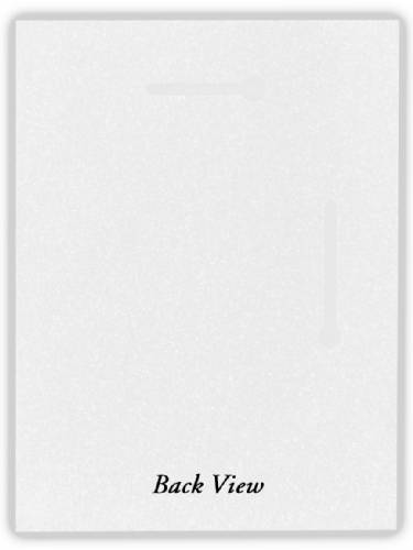 5" x 7" White AcrylaStone Indoor / Outdoor Plaque Blank #2