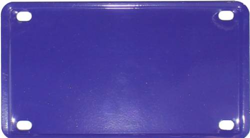 2 1/4" x 4" Purple Laser Engravable Stainless Steel Plate
