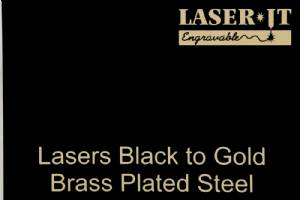 12" x 24" Sheet Laser-IT Brass Plated Steel 5 Colors #2