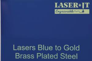 12" x 24" Sheet Laser-IT Brass Plated Steel 5 Colors #4