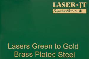 12" x 24" Sheet Laser-IT Brass Plated Steel 5 Colors #5
