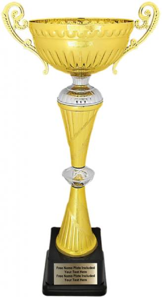 16 3/4" Gold / Silver Completed Metal Cup Trophy