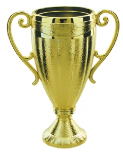 Gold 3 7/8" Plastic Trophy Cup