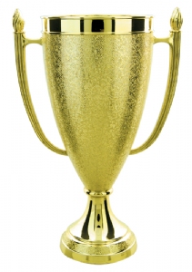Gold 8 3/4" Plastic Trophy Cup
