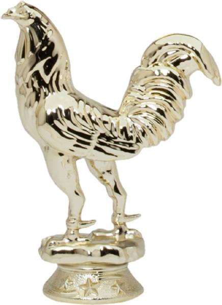 4" Rooster Gold Trophy Figure
