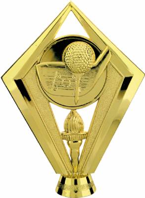 Gold 5 1/2" Golf Scene Trophy Figure