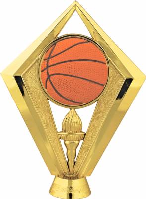 Gold 5 1/2" Color Basketball Trophy Figure