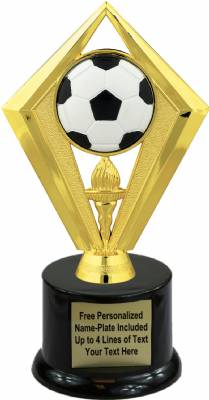 7 1/2" Color Soccer Ball Trophy Kit with Pedestal Base