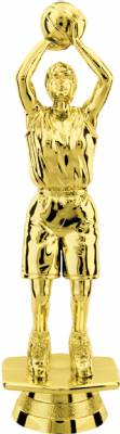 Gold 5 1/2" Female Basketball Trophy Figure