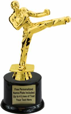 7" Male Karate Trophy Kit w/ Pedestal Base