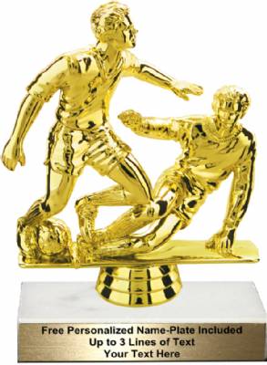 5 3/4" Male Double Action Soccer Trophy Kit