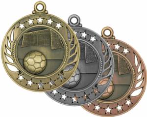 Galaxy Soccer Award Medal