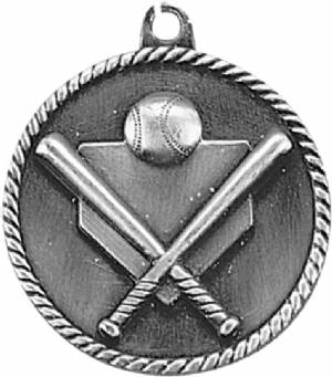 High Relief Baseball Award Medal #3