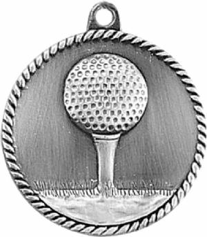High Relief Golf Award Medal #3