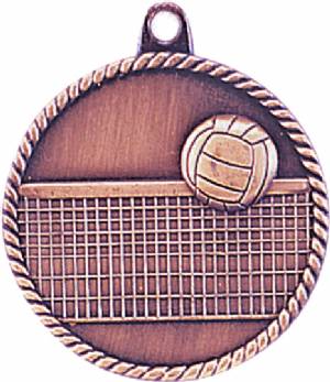 High Relief Volleyball Award Medal #4
