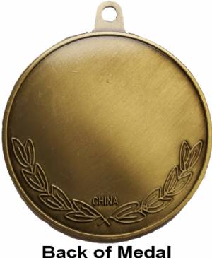 High Relief Cheerleader Award Medal #5