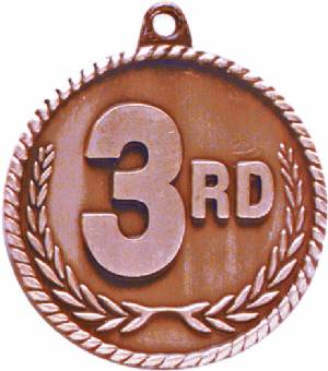 High Relief 3rd Place Award Medal