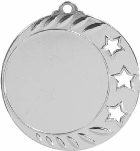 Bright Finish 2 3/4" 3 Star Insert Holder Award Medal #3