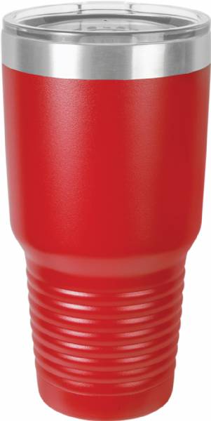 Red 30oz Polar Camel Vacuum Insulated Tumbler with Clear Lid