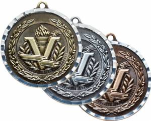 Diamond Cut Victory Torch Award Medal