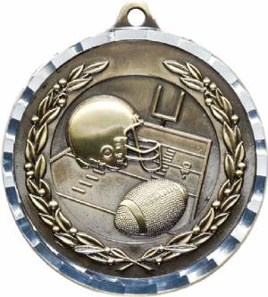Diamond Cut Football Award Medal #2