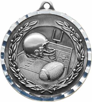 Diamond Cut Football Award Medal #3