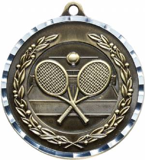Diamond Cut Tennis Award Medal #2