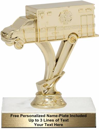 5 1/4" Gold Ambulance Trophy Kit