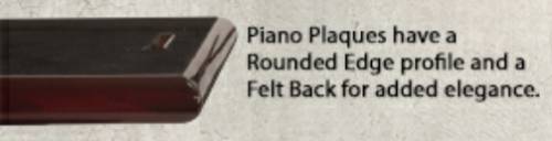 12" x 15" Piano Carbon Fiber Finish Plaque Blank #2