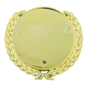 2 1/2" Gold Wreath Plaque with 2" Insert Holder