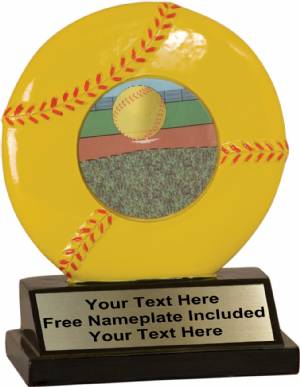 5" Softball Motion Insert Resin Trophy