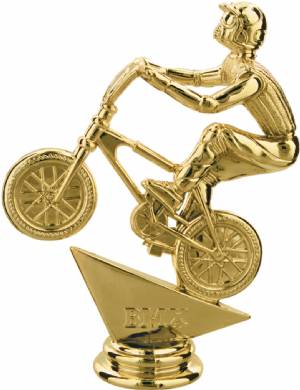 5" BMX Bicycle Gold Trophy Figure