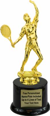 8" Male Tennis Trophy Kit with Pedestal Base