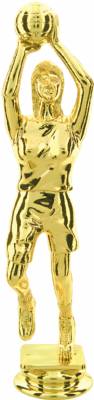 Gold 6 3/4" Female Basketball Trophy Figure