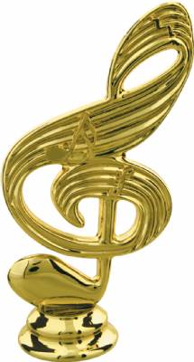 4 3/4" Music Note Gold Trophy Figure
