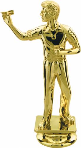 Gold 5" Male Darts Player Trophy Figure