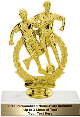 5 3/4" Male Double Action Soccer Trophy Kit