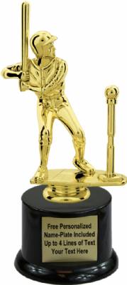 8" Male T-Ball Trophy Kit with Pedestal Base