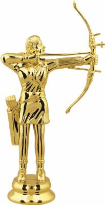 Gold 6" Female Archer Trophy Figure