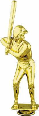 8 3/4" Female Softball Gold Trophy Figure