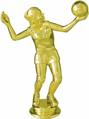 5 1/4" Female Volleyball Gold Trophy Figure