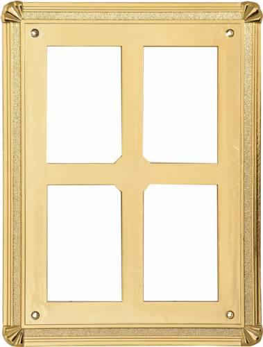 6" x 8" Gold Plastic Plaque Frame