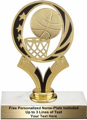 5 3/4" Basketball MidNite Star Trophy Kit