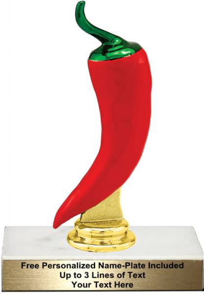 5 3/4" Red Chili Pepper Trophy Kit