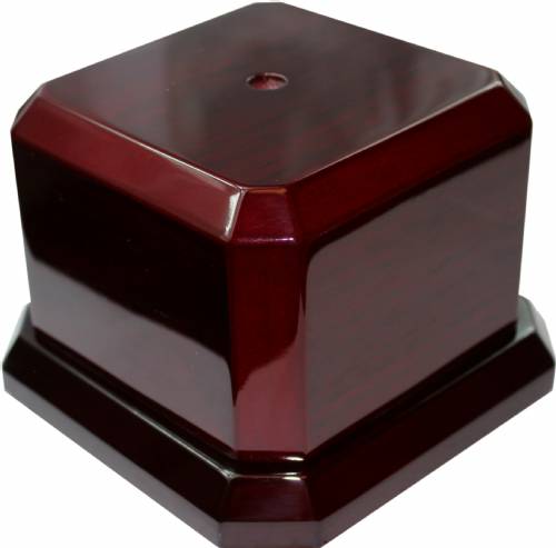 Rosewood Royal Piano Finish Trophy Base 3 1/2" H x 5" W