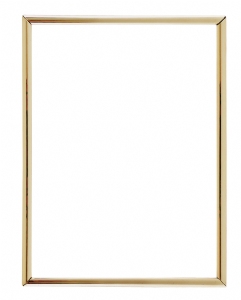 Gold 6" x 8" Self-Adhesive Slide In Photo Holder Frame
