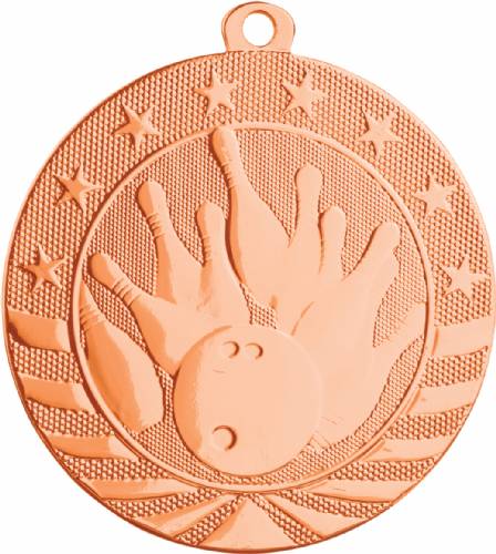 2 3/4" Bowling Starbrite Series Medal #4