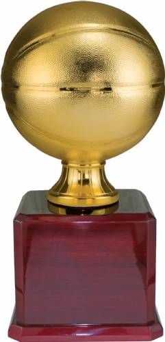 17 1/2" Gold Metalized Fantasy Basketball Resin Trophy Kit