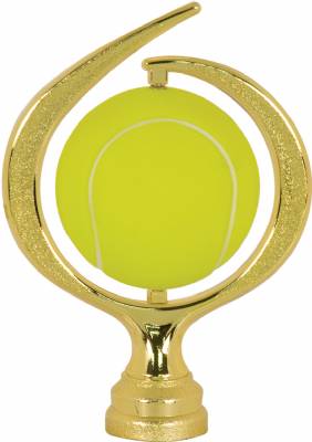 6" Spinning Soft - Tennis Gold Trophy Figure